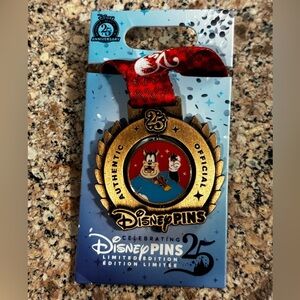 Disney Parks 2025 Pete Pin Trading 25th Anniversary Medal Pin